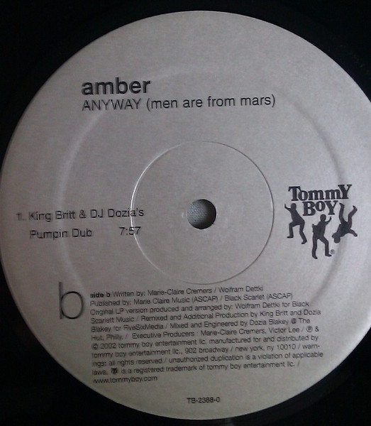 Anyway (Men Are From Mars) (Remixes) - Secondary image