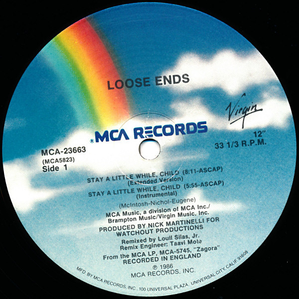 Stay A Little While, Child (12" Version) - Secondary image
