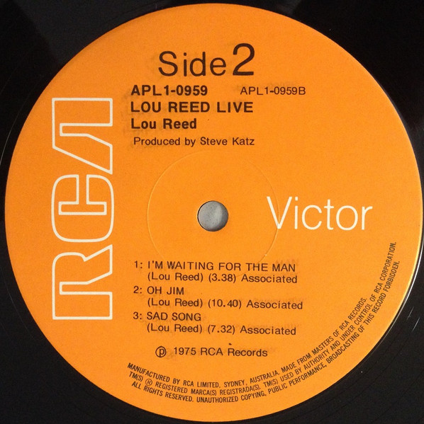 Lou Reed Live - Secondary image